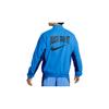 Nike DNA Letter Logo Print Retro Sports Stand Collar Jacket Men Jacket Blue DV9443-435