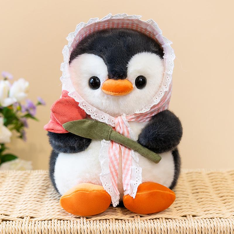 Tulip Penguin Plush Doll - Cute Comfort Toy for Kids, Perfect Girls' Birthday Gift