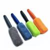 Car Wheel Wash Brush Portable Microfiber Tire Rim with Plastic Handle Auto Trunk Motorcycle Detailing Cleaning Accessories Tool