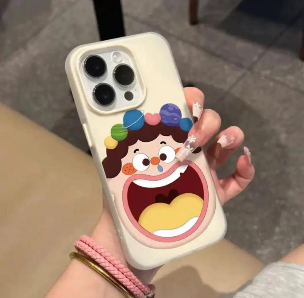 Cartoon Großer Mund für Phone16promax für Apple 14pro Wird Nicht Gegen Die Handyhülle Stoßen 15 Neues Modell 13 Voll