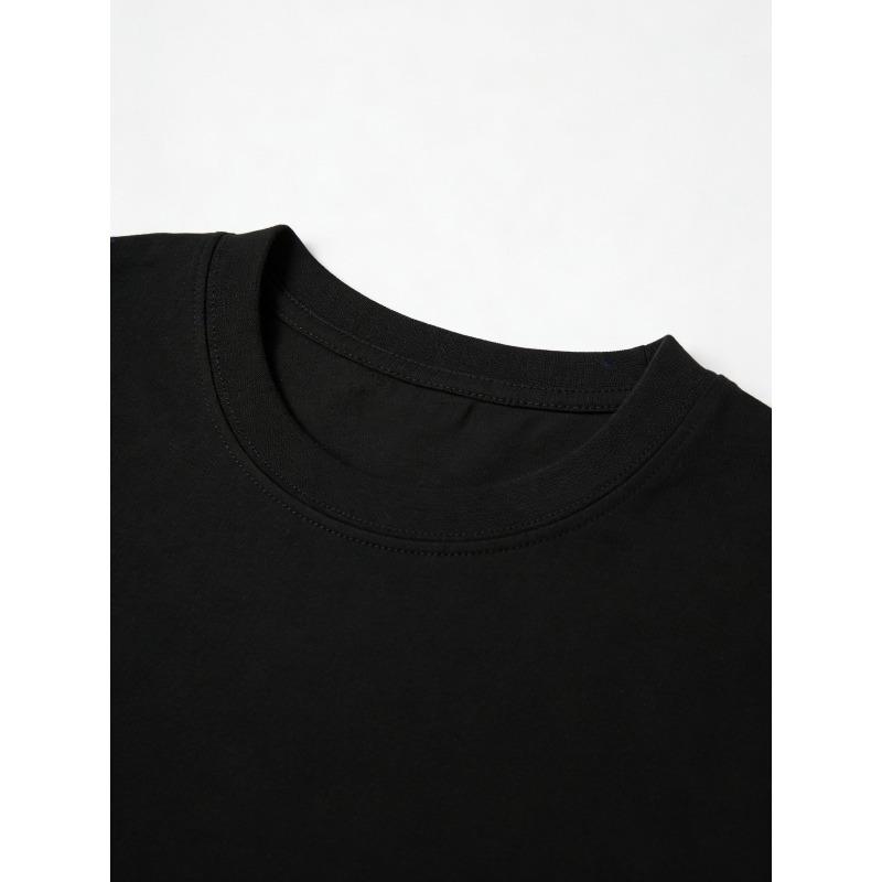 Men's Printed Round-neck T-shirt , RUSTY Logo Pattern, Round-neck T-shirt, Street Skateboarding, Trendy Outfit,Surfing Trend Men's Short-sleeved Shirt