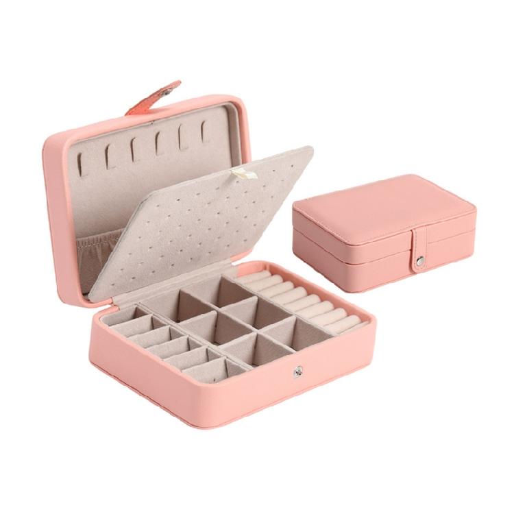 

Double-layered Bracelet Storage Jewelry for Case for Traveling Leisure Business рожевий