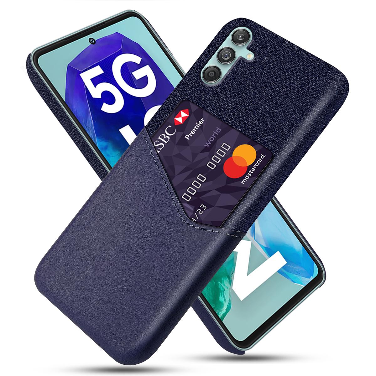

Для Samsung Galaxy M55 5G/C55 5G/F55 5G Чехол Жесткий ПК Чехол для телефона со слотом для карты Blue