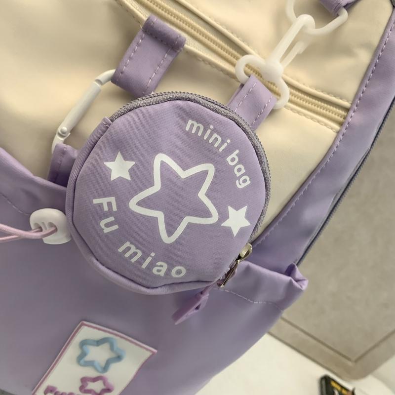 Женский рюкзак со звездным принтом — фото 16