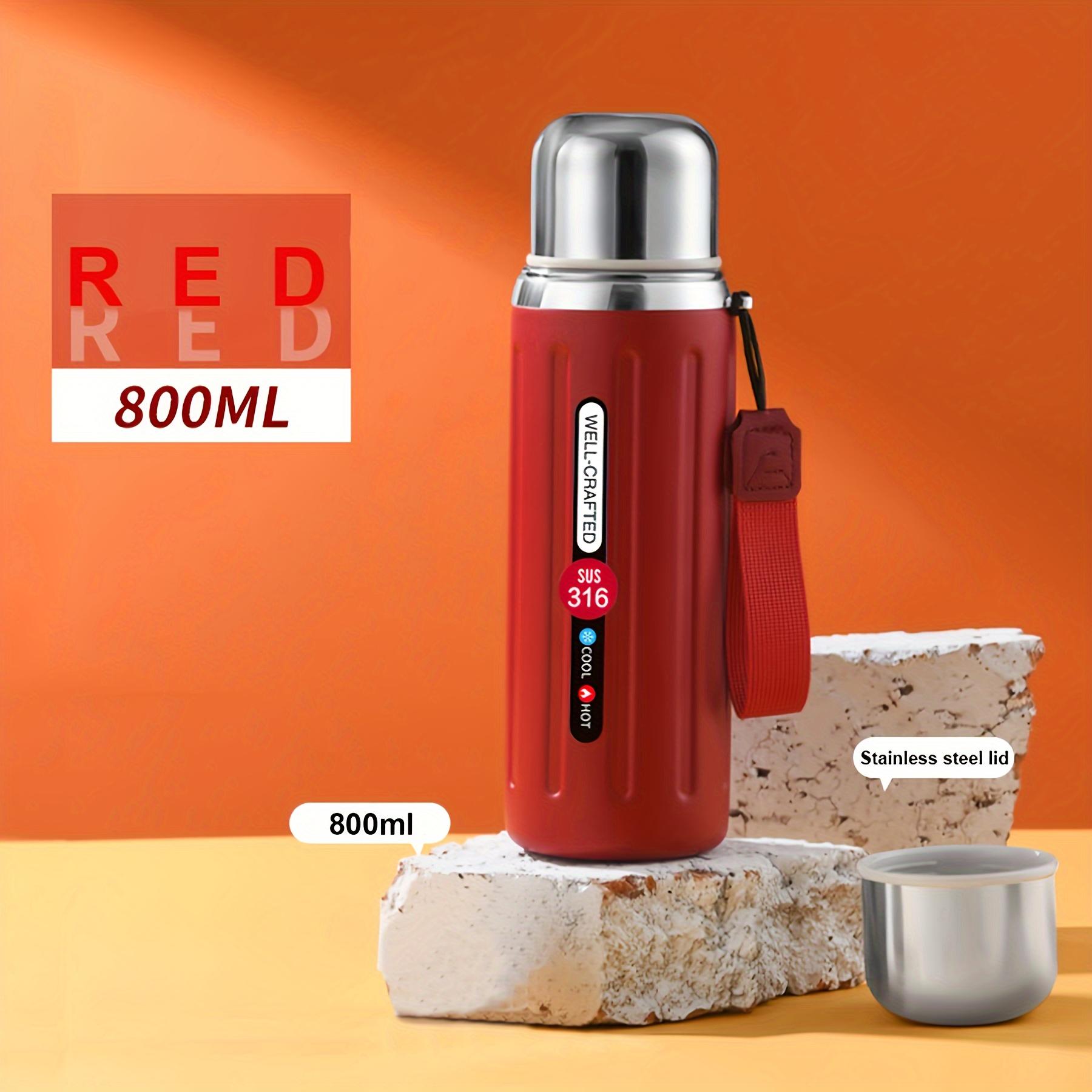 

1 шт. 600 мл 800 мл термос термос бутылки для воды путешествия термокружки для горячих и холодных напитков лето зима питьевая посуда подарки Stainless Steel