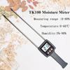 TK100 Portable Moisture Meter Digital Hygrometer Humidity Tester For Grains Chemical Plastic Granule Soap Powder Soil