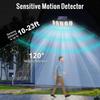 Solar Lights Outdoor Motion Sensor, 5Head Flood Lamp with Remote Control, 300° Wide Angle Security Light for Yard Patio Garden