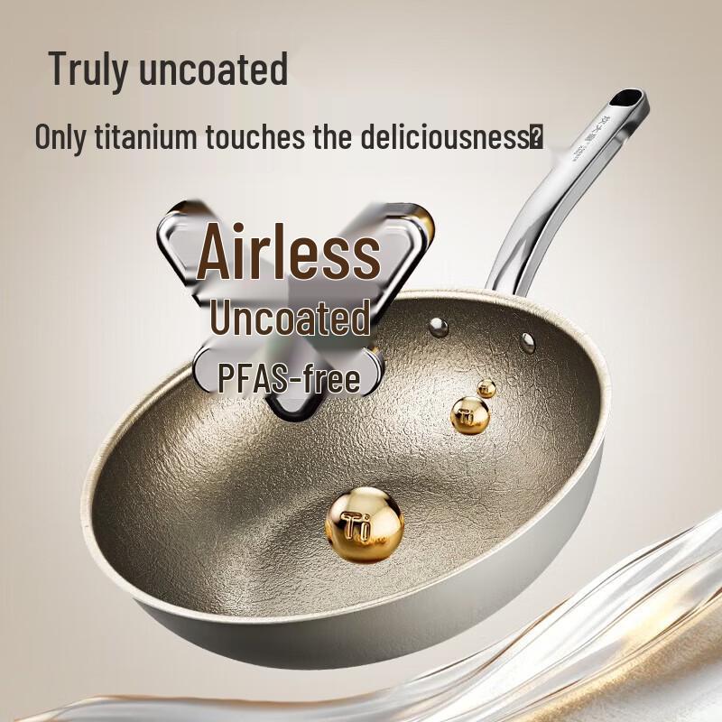 COOKER KING Pure Titanium Non-Stick Frying Wok