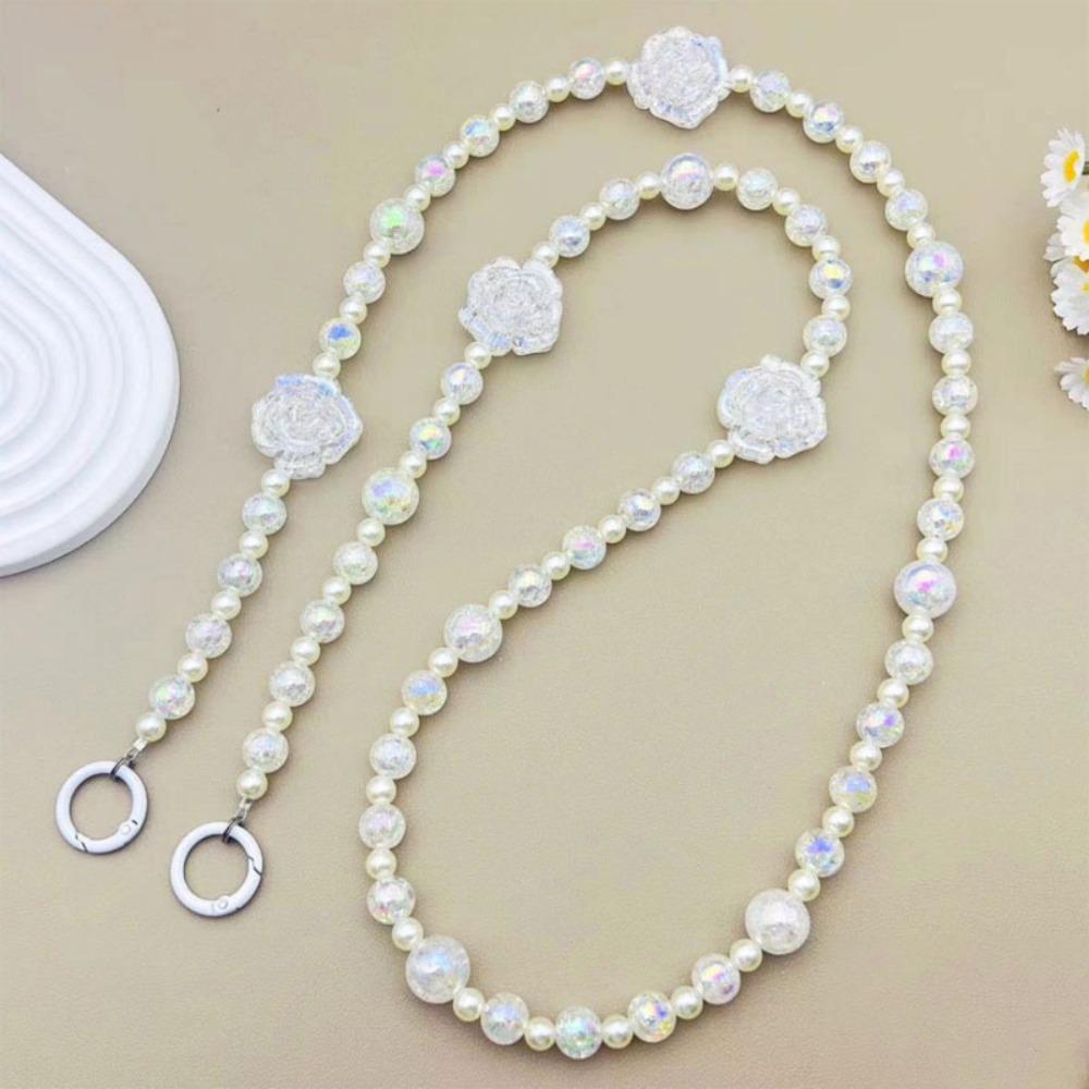 Fashion Laser Flower Laser Flower Phone Strap Hanging Decoration Bag Accessory Wallet Chain Universal Phone Anti Loss Lanyard
