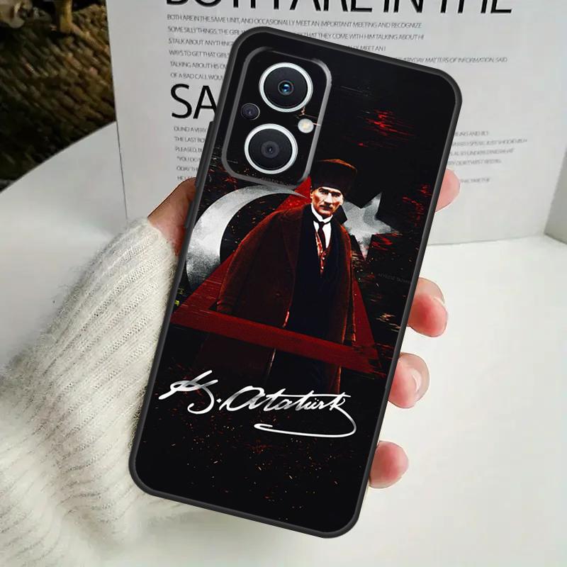 Turkey Mustafa Kemal Ataturk Case For OPPO Reno 12F 13F 14F 10 11 12 13 14 Pro 8T 7 8 Lite OPPO Find X6 X5 X8 X9 Pro Cover