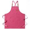 Oil Resistant Canvas Apron All Cotton Household Milk Tea Coffee Shop Kitchen Gardening Work Denim Apron Printing