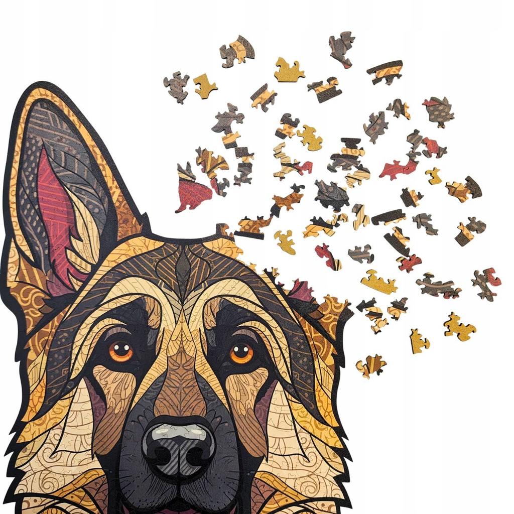 Wooden Puzzle German Shepherd 450 Pcs XXL Large Puzzle Gift Dog
