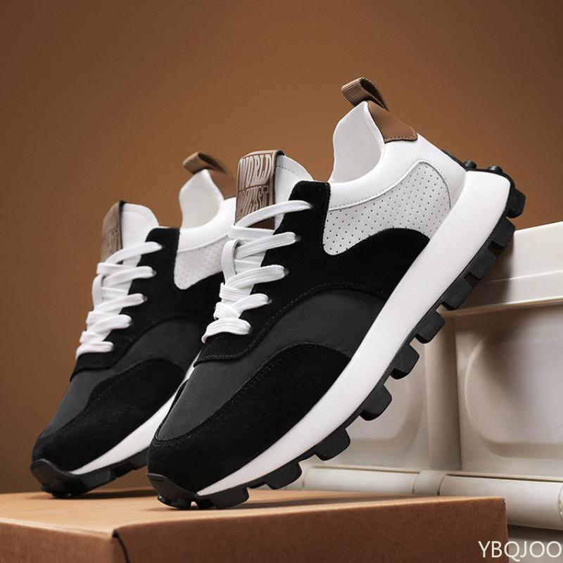 Autumn winter new casual sports running thick soled men's shoes anti slip wear-resistant trendy simple comfortable men's shoes