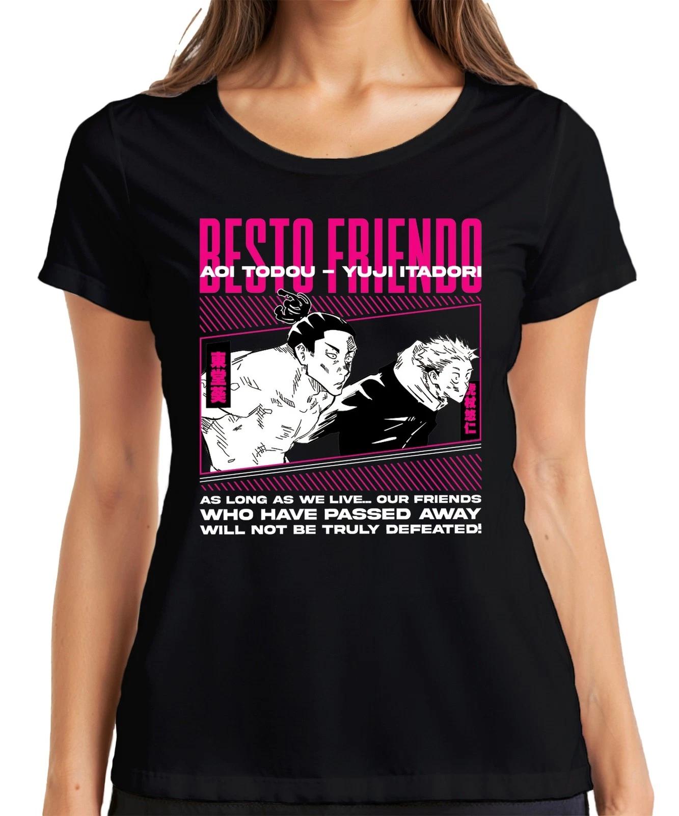 BESTO FRIENDS Jujutsu Kaisen Aoi Todou Yuji Itadori Anime Otaku Damen T-Shirt M