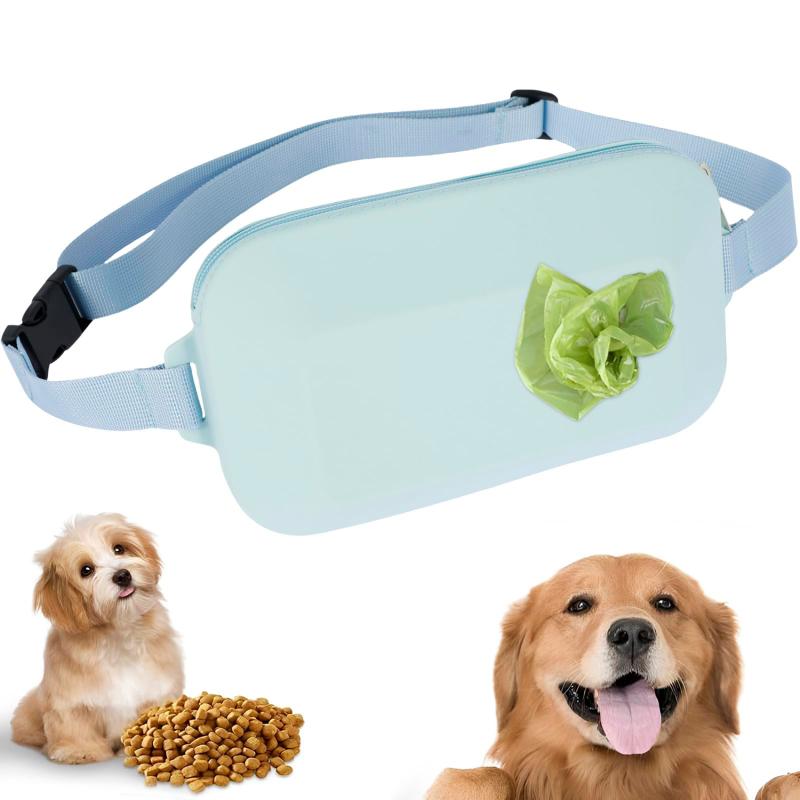 Köpek Eğitimi İçin Ayarlanabilir Köpek Tedavi Kesesi Silikon Kese Yeniden Kullanılabilir Yıkanabilir