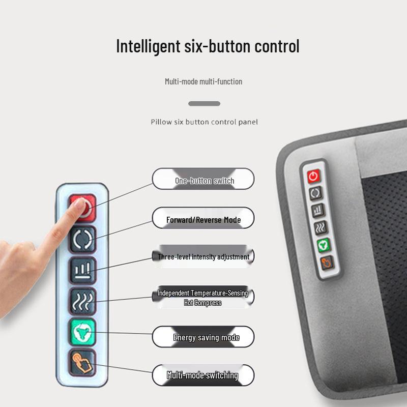 Foldable Full Body Massage Mattress with Heated Cervical Spine and Waist Relief for Home Use