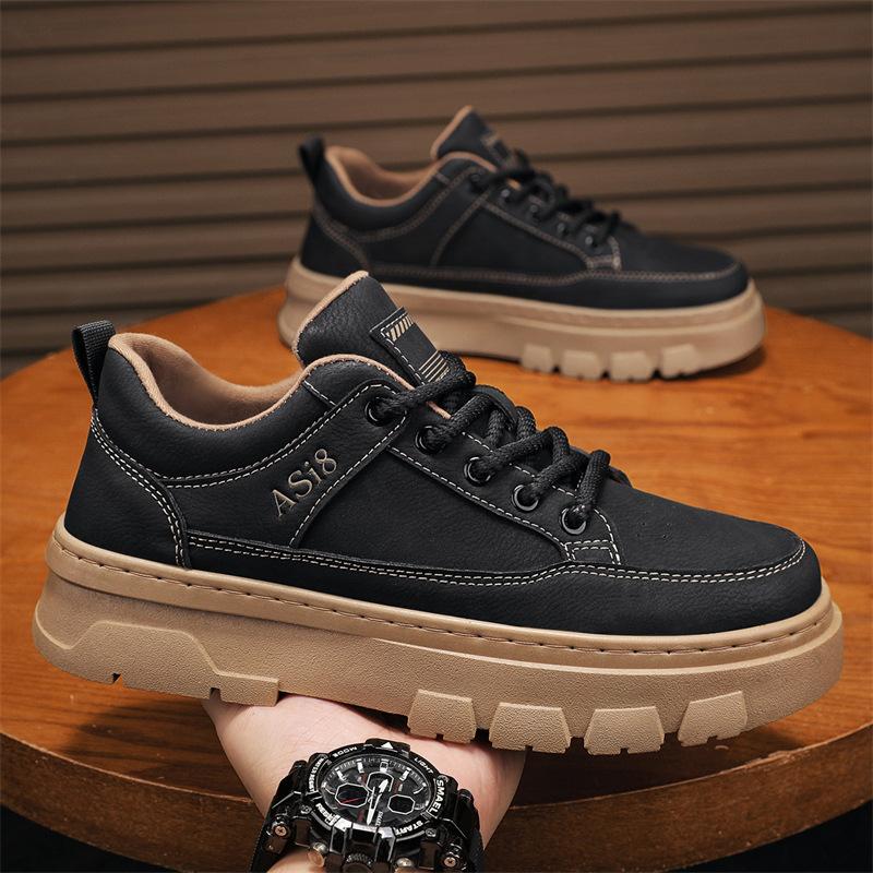 Autumn new low-top retro platform shoes British style non-slip and wear-resistant Martin shoes 39