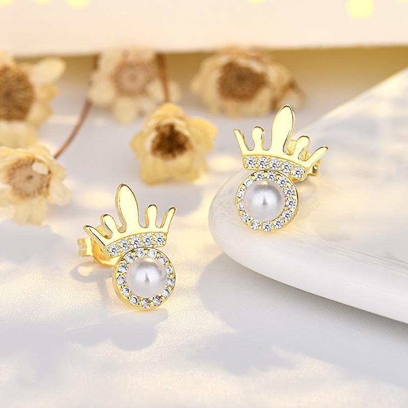 925 Sterling Silver Cross Stud Earrings For Women High Quality Exquisite Student Girlfriend Jewelry Accessories Heart GiftGood product