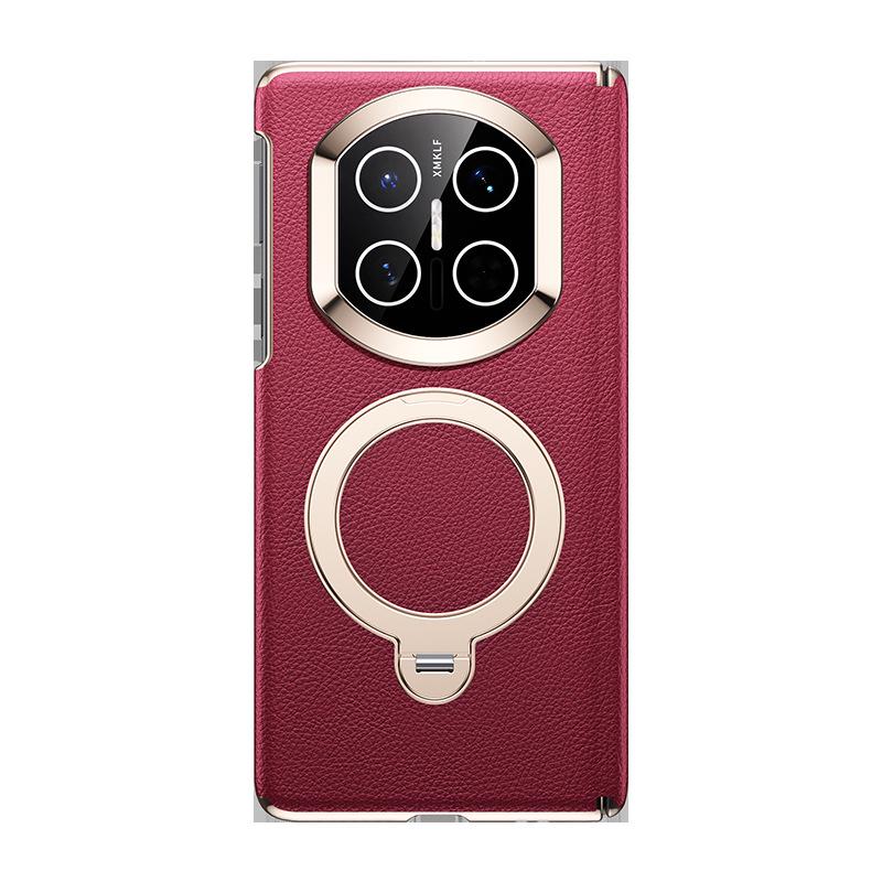 Huawei MateX7 Magnetic Suction Case: Center Shaft, X6 Pivot, Precise 360° Bracket, X5 Leather, Drop-Proof