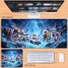 Cute Decorative Wallpaper One Piece Leather Mouse Pad Large Size Anime Boys Zoro Office Non-Slip and Dirt-Resistant Keyboard Mat