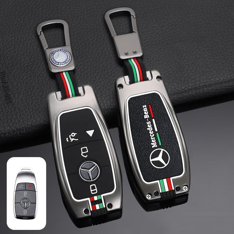 D8Zinc Alloy Car Remote Key Case Cover Shell For Mercedes Benz A C E S G Class CLE GLC CLA GLB GLS W177 W205 W213 W222 X167 AMG