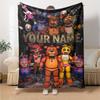 Name Custom FNAF Print Flannel Blanket High Quality Warm Comfortable Cover for All Seasons Perfect for Gifts Home Decor