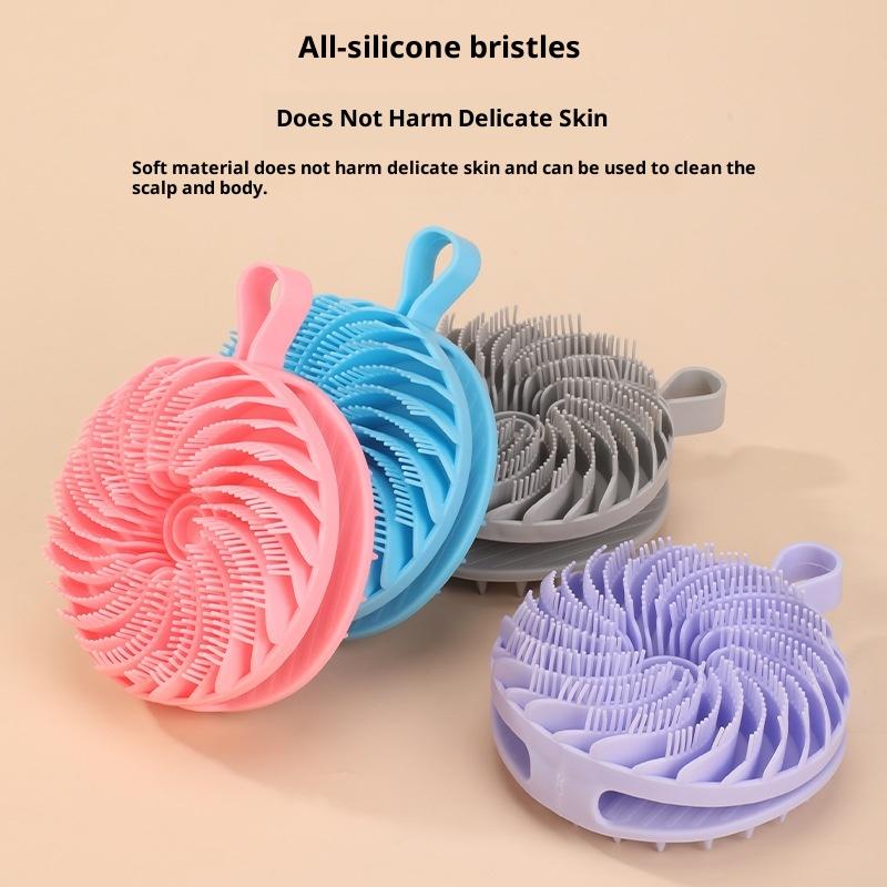 Soft Silicone Body Scrubber Scalp Exfoliating Non-Irritating Body Wash Massager Bath Shower Brush Body Scrub Skin Care Bath Tool