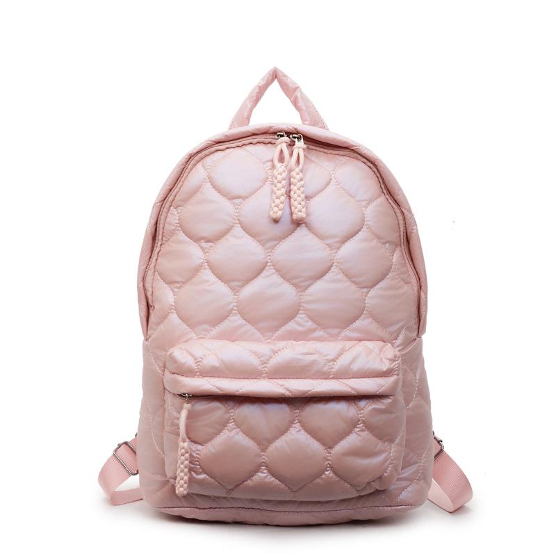 Новый Популярный Хлопковый Рюкзак для Одежды, Женский Повседневный Универсальный Рюкзак из Космического Хлопка, Рюкзак Большой Вместимости розовый