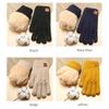 Double Layer Driving Gloves Thickened Plush Warm Gloves High Quality Mittens  Women