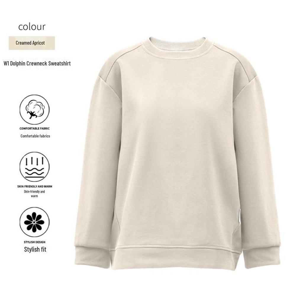 Customizable Unisex Dolphin Crew Neck Cotton Hoodie - Long Sleeve Casual Top