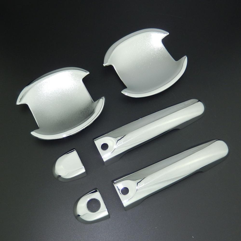 For Nissan Juke 2011-2018 ABS Chrome Side Door Handle Cover Trim & Door Bowl Cover Car Styling 2012 2013 2014 2015 2016
