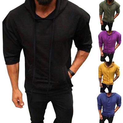 hooded half t shirt