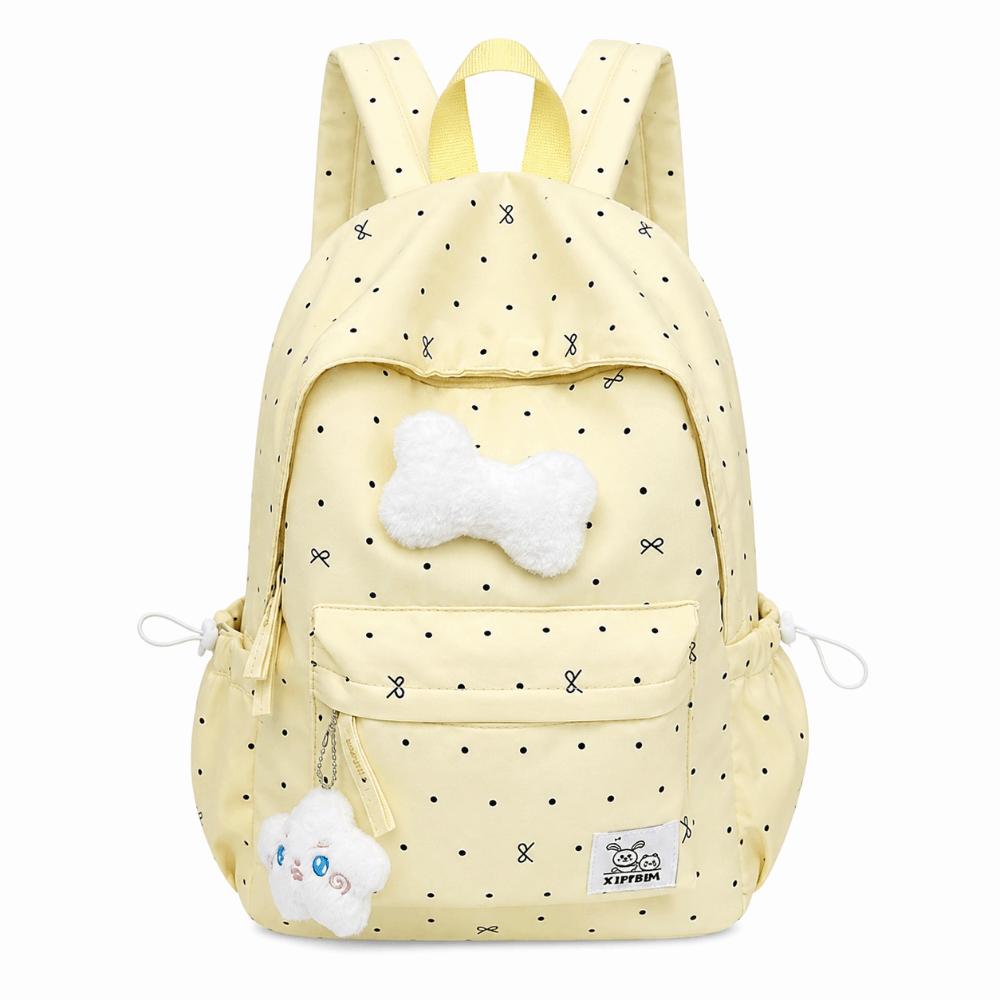 Casual Polka Dot Backpack Lightweight Large Capacity School Bag Cute Students Daypack  Gift