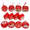 Christmas Storage Bag Tinplate Coin Purse for Xmas Tree Hanging Decor 12Pcs