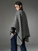Winter Scarf Women Layers Poncho Elegant Black White Houndstooth Wraps Shawl Scarve Capa Para Mujer Pashmina Cloak High Quality