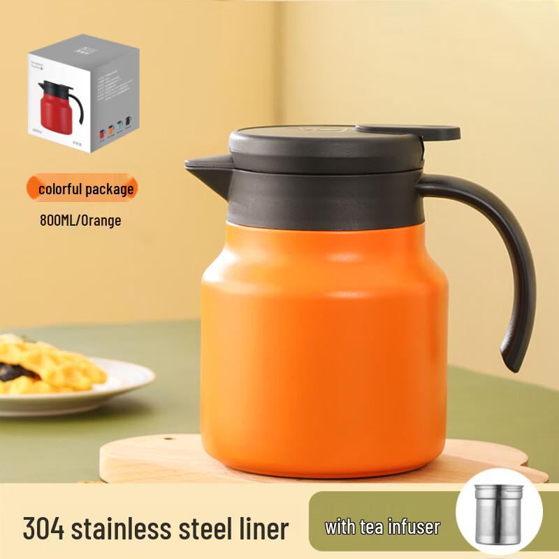 Shangqi 304 Stainless Steel Insulated Teapot with Tea Infuser