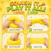 Squishy Cheese Squeeze Toy  Stress Ball Simulated Cheese Adult Fidget Butter Soft Shapeable Fingertip Sensory Toy