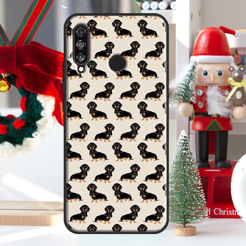 Cute Dachshund Sausage Dog For Huawei Nova 9 10 SE 11 Pro Y60 Y70 Y90 Y61 Y91 Y72 Y73 12i 11i 8i P20 P30 P40 Lite Case
