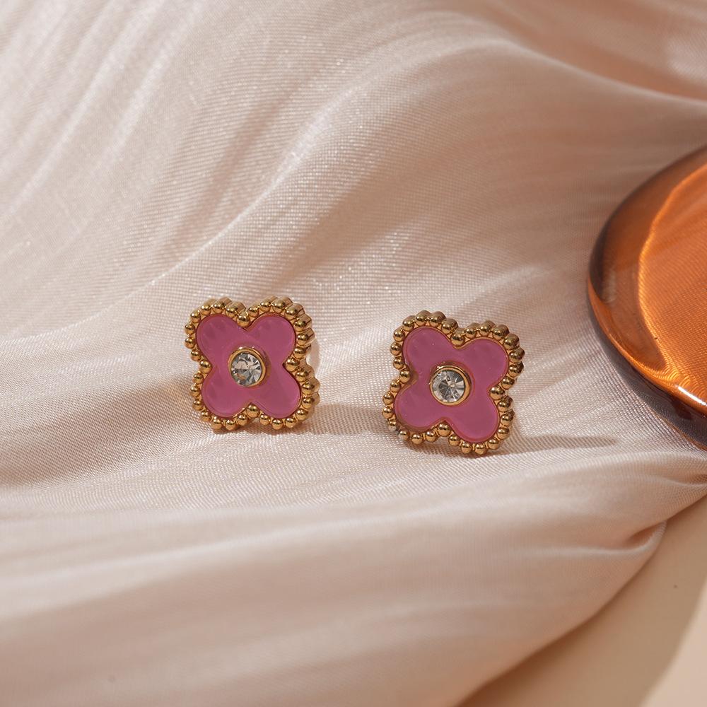 Four-leaf Clover Earrings Fashion Luxury Classy Women's Earrings