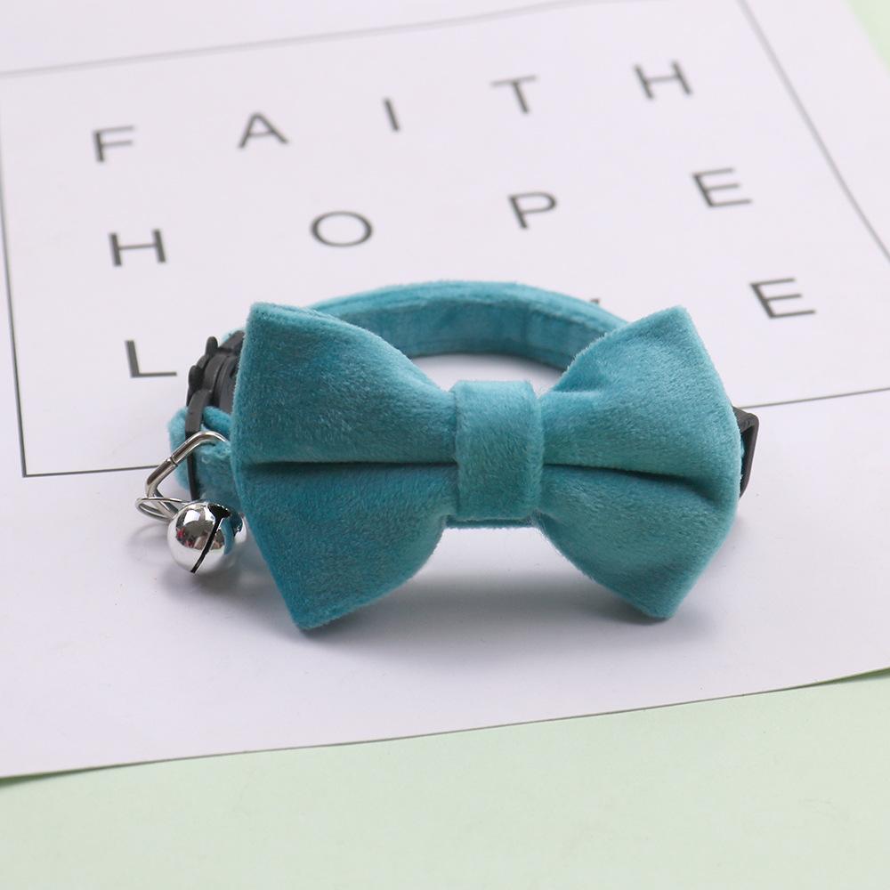 Pet Collars Pet Bow Bell Collars Cute Cat Collars Pets Supplies Multicolor Adjustable Pets Dressing Tool Pet Accessories Cats