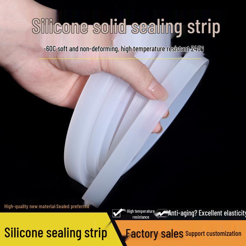 Hitzebeständiger quadratischer Gummi-Dichtungsstreifen aus Silikon (6/8/10/12/15/20)