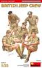 MiniArt 1/35 British Jeep Crew Special Edition 5 Figure Plastic Model Kit 35469