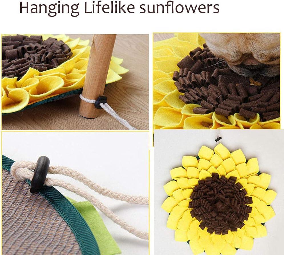 Sunflower Dog Snuffle Mat: Bite-Resistant, Slow Feeder & Anti-Choking Training Blanket