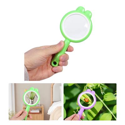 60mm Handheld Magnifying Glass Shatterproof Reading Magnifier for Seniors and Kids,Non-Slip Handle Magnifier