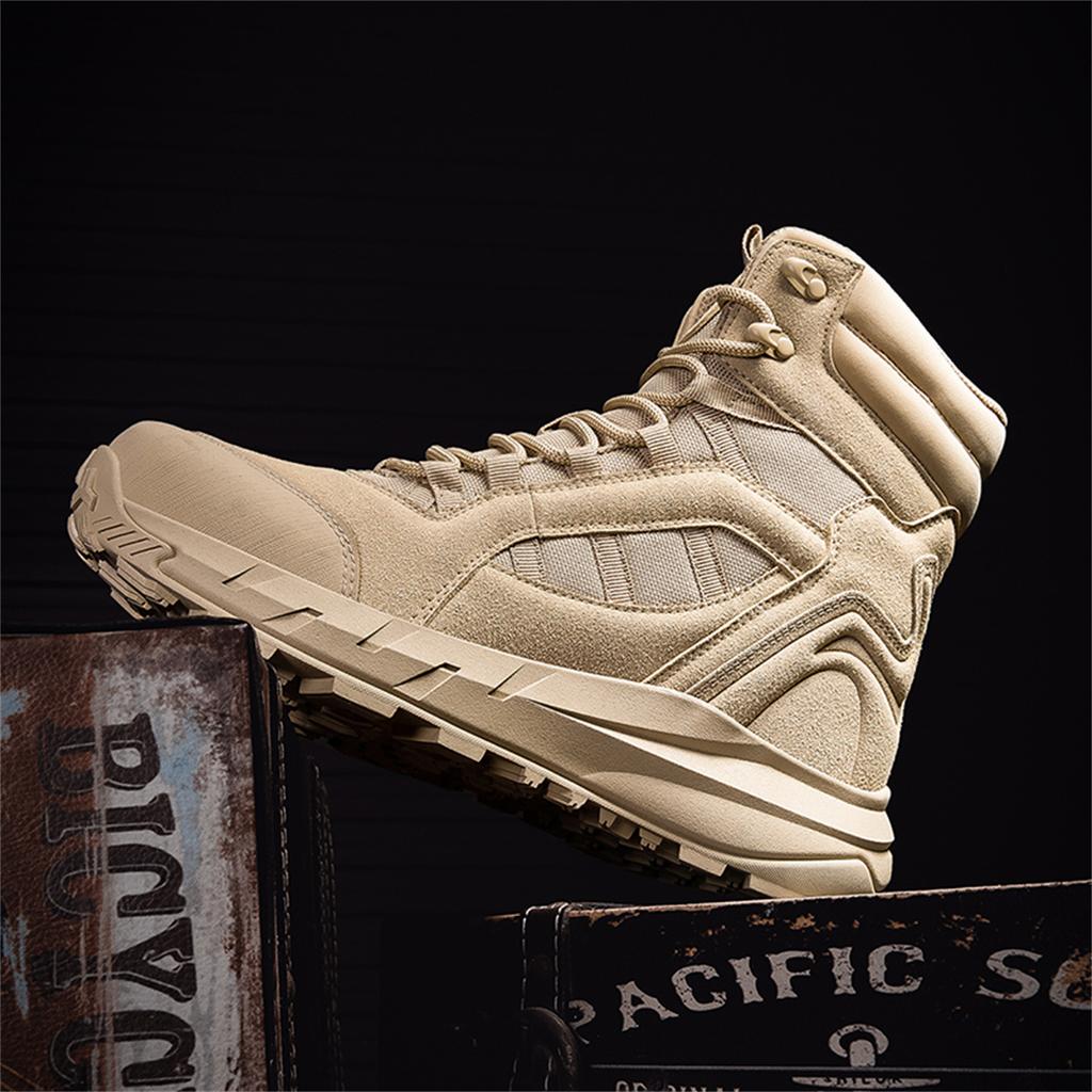 TUINANLE High-Top Hiking Shoes Safey Boots Unisex Large Sizes Perfect for Autumn Men Outdoor Walking Boots