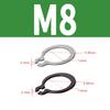 Bagues Circlips Externes Type C M3 M4 M5 M6 M7 M8 M9 Bague Circlip Arbre Rondelle Acier Inoxydable/65Mn Clip de Retenue Circlip