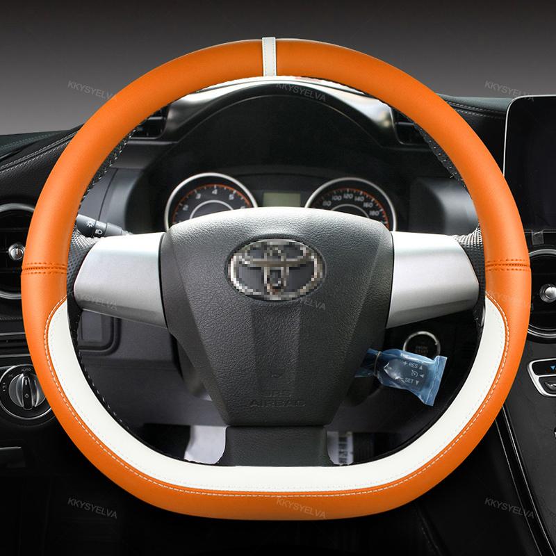 Car Steering Wheel Cover Microfiber Leather For Toyota  Auto Accessories interior Fast Shipping