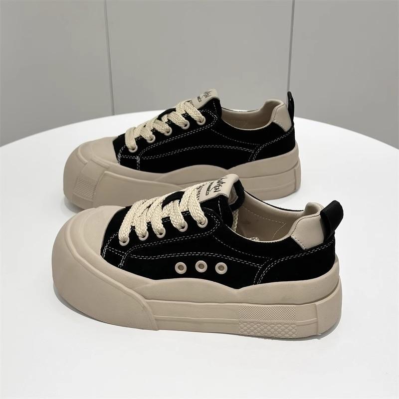 

Одиночные туфли женские новые весенние и осенние уродливые милые туфли на толстой подошве в стиле ретро с круглым носком, белые туфли с отливом 37