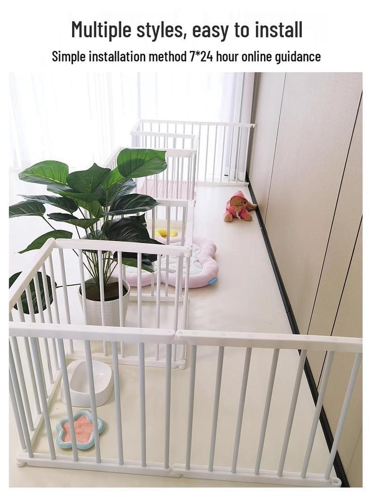 Meng Xiao Bao Indoor Pet Fence & Gate for Small To Medium Dogs and Rabbits