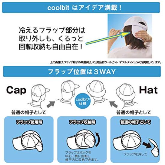 Coolbit Titanium Mesh Large One Size Fits cap for sports and outdoor offering excellent heat insulation and evaporative cooling for a comfortable